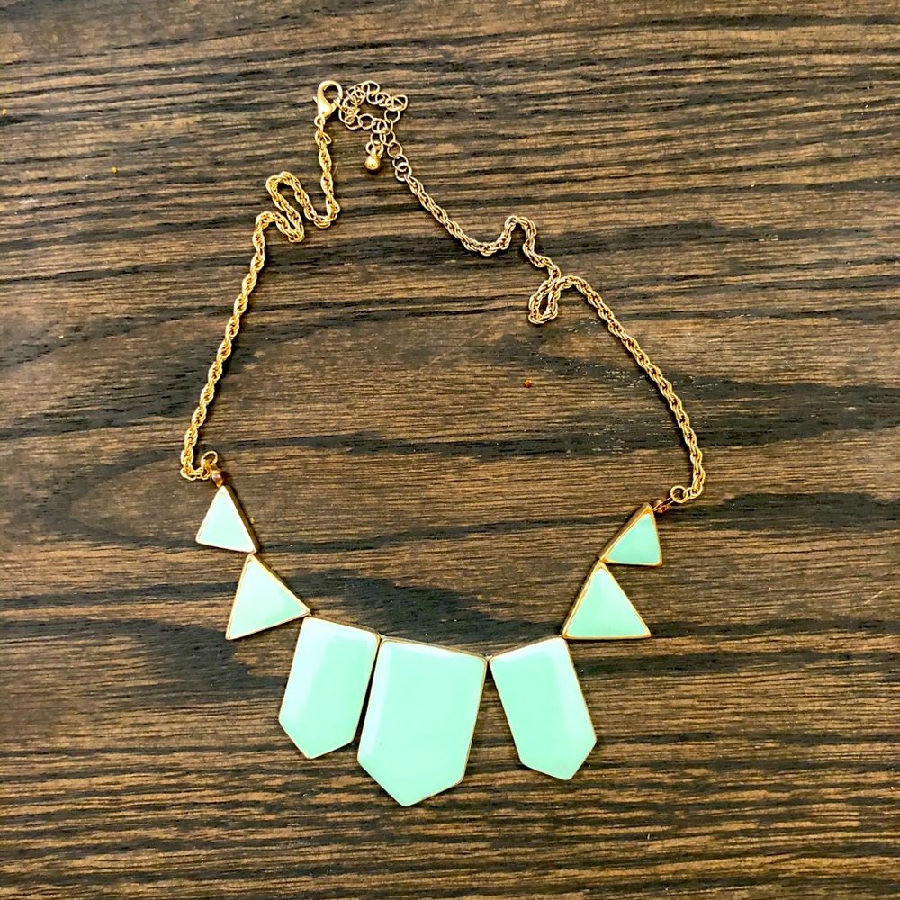 Teal / Sea Foam Green Statement Necklace